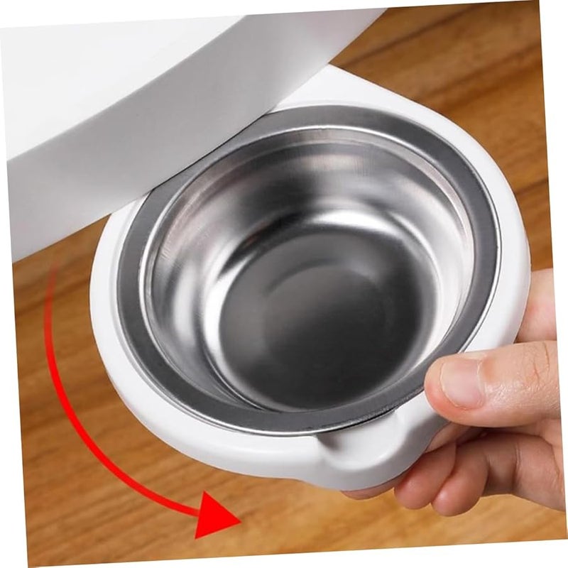 Stainless Steel Rotatable Hidden Under Desk Mount Windproof Ashtray Easy to Clean - Image 5